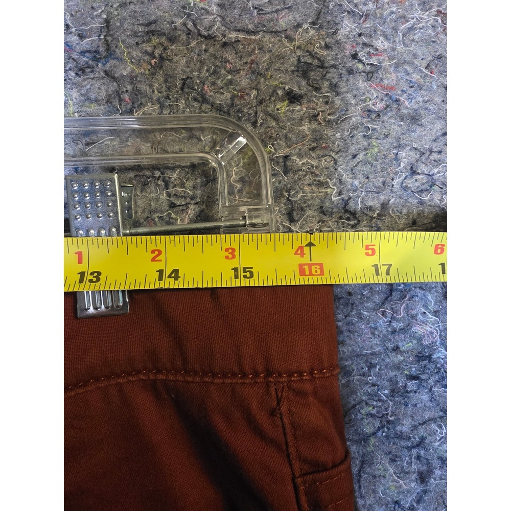 926 Democracy Ab Technology Rust Brn Fringe Hem Ankle Pants BN210E8X2 Womens 10 - Picture 4 of 6